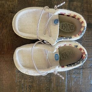 Hey Dude Cream Moccasin Slip-On Shoes